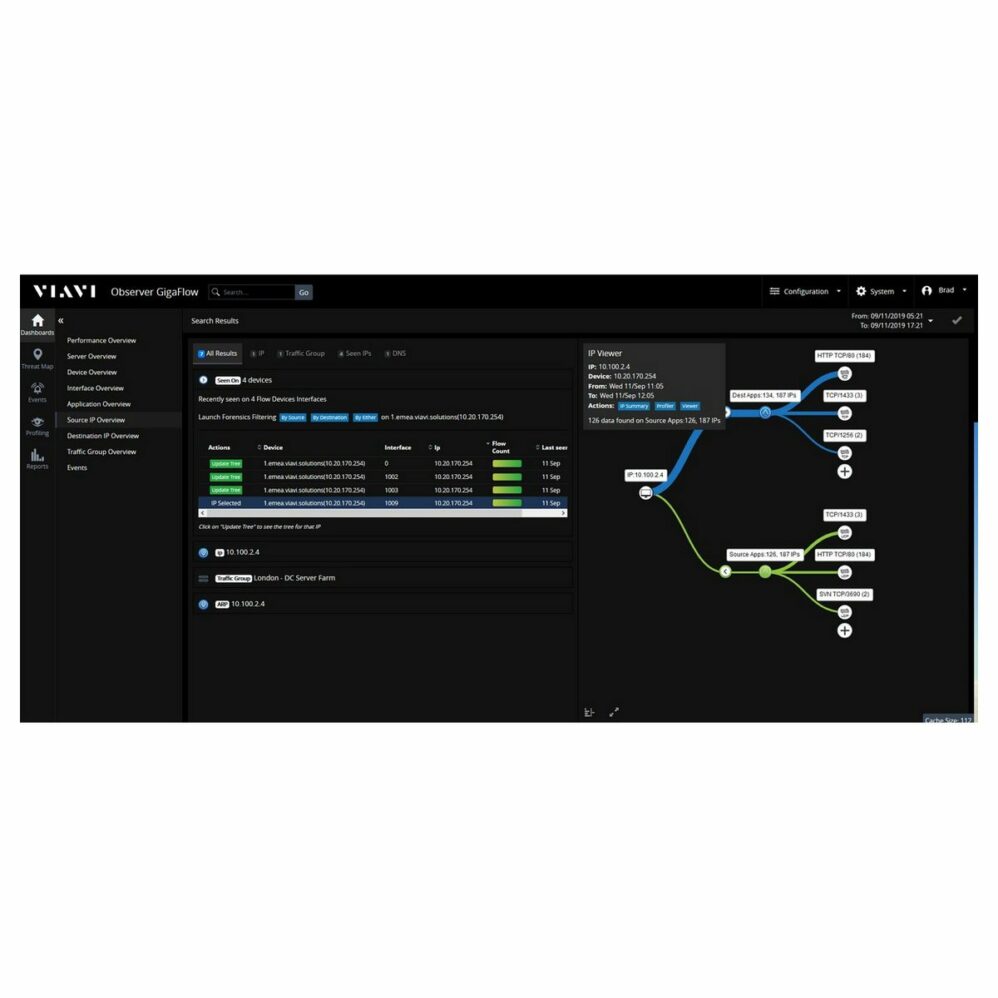 VIAVI Gigaflow IP Viewer